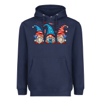 Navy fourth of july gnomes Heavyweight Hoodie - Zillion Design Studio