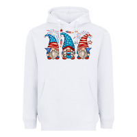 White fourth of july gnomes Heavyweight Hoodie - Zillion Design Studio