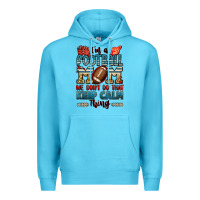 Ocean Blue i'm a american football mom we don't do that keep Premium Hoodie - Jasminsmagicworld