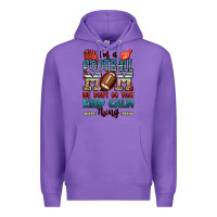 Purple i'm a american football mom we don't do that keep Premium Hoodie - Jasminsmagicworld