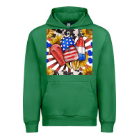 Emerald patriotic popsicles and sunflowers Urban Hoodie - BundleAndBundleShop