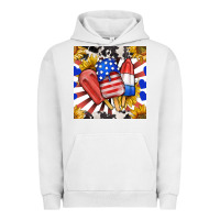 Pigment Lunar Rock patriotic popsicles and sunflowers Urban Hoodie - BundleAndBundleShop