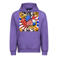 Tulip patriotic popsicles and sunflowers Urban Hoodie - BundleAndBundleShop
