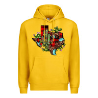 Lemon cactus christmas texas map Premium Hoodie - JahusDesignShop