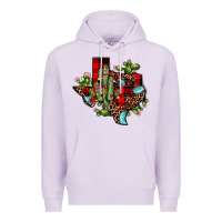 Lilac cactus christmas texas map Premium Hoodie - JahusDesignShop