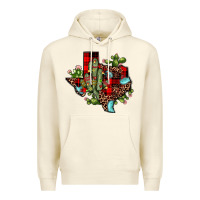 Sandshell cactus christmas texas map Premium Hoodie - JahusDesignShop