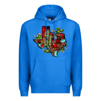 True Royal cactus christmas texas map Premium Hoodie - JahusDesignShop