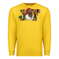 Lemon african american santa joy with sunflowers Premium Sweatshirt - RanaPortraitStore