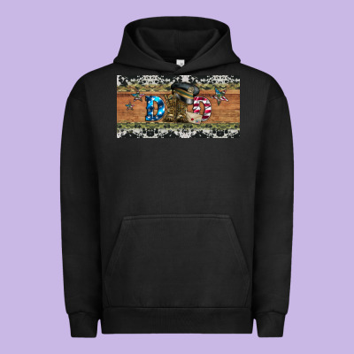 Soldier Dad License  Plate Urban Hoodie Designed By Artiststas