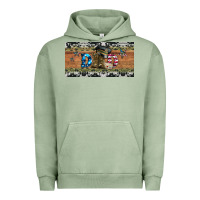 Pigment Oil Green soldier dad license  plate Urban Hoodie - Artiststas
