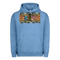 Pigment Pebble Blue soldier dad license  plate Urban Hoodie - Artiststas
