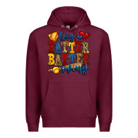 Burgundy hey batter batter swing softball Premium Hoodie - Jasminsmagicworld