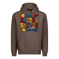Coffee hey batter batter swing softball Premium Hoodie - Jasminsmagicworld