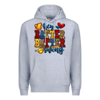 Heather Grey hey batter batter swing softball Premium Hoodie - Jasminsmagicworld