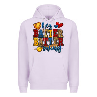 Lilac hey batter batter swing softball Premium Hoodie - Jasminsmagicworld