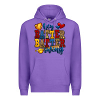 Purple hey batter batter swing softball Premium Hoodie - Jasminsmagicworld