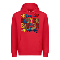 Red hey batter batter swing softball Premium Hoodie - Jasminsmagicworld