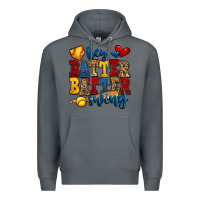 Rock hey batter batter swing softball Premium Hoodie - Jasminsmagicworld