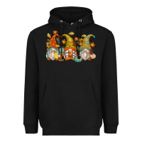 Black fall gnomes Heavyweight Hoodie - Zillion Design Studio