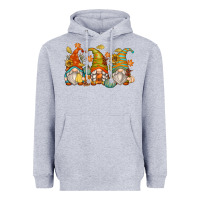Heather Grey fall gnomes Heavyweight Hoodie - Zillion Design Studio