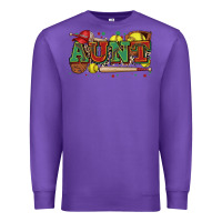 Purple aunt softball Premium Sweatshirt - Zillion Design Studio