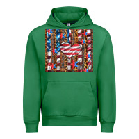 Emerald western usa flag heart and stars tumbler Urban Hoodie - Artiststas