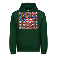 Forest Green western usa flag heart and stars tumbler Urban Hoodie - Artiststas