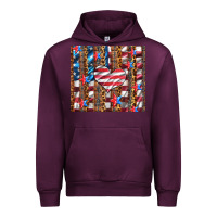 Mauve Wine western usa flag heart and stars tumbler Urban Hoodie - Artiststas