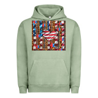 Pigment Oil Green western usa flag heart and stars tumbler Urban Hoodie - Artiststas