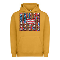 Pigment Peanut Butter western usa flag heart and stars tumbler Urban Hoodie - Artiststas