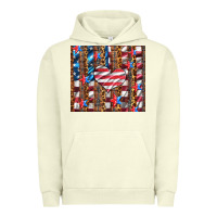 Pigment Pistachio western usa flag heart and stars tumbler Urban Hoodie - Artiststas
