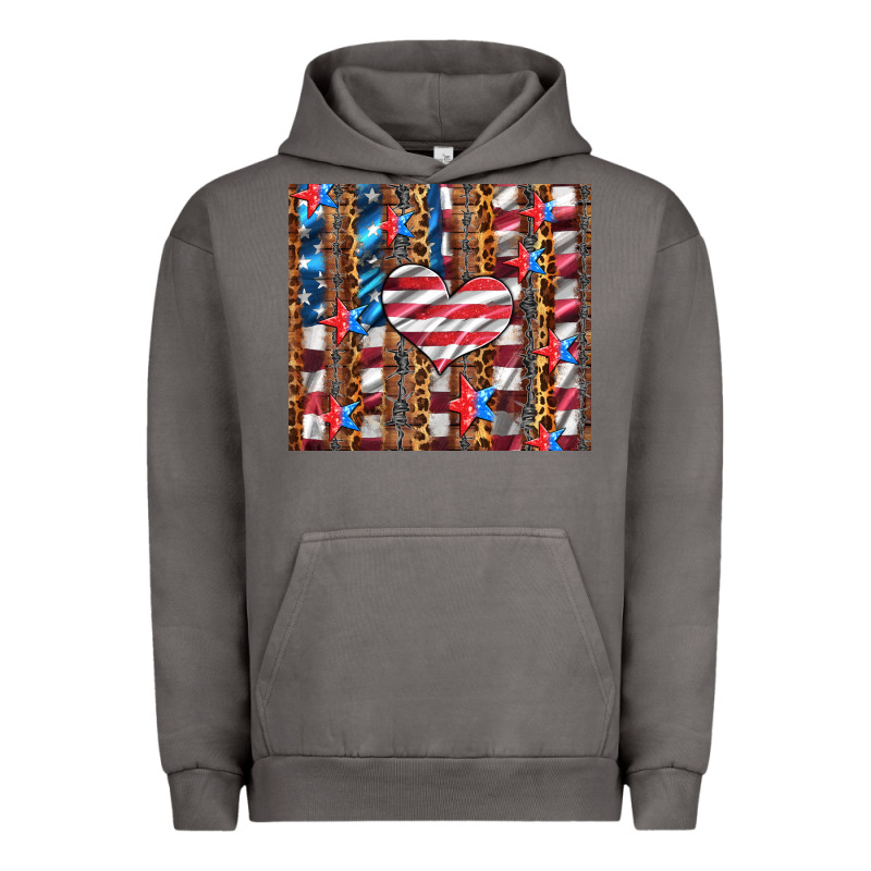 Western Usa Flag Heart And Stars Tumbler Urban Hoodie by Artiststas | Teevron