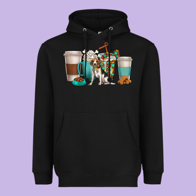 Heavyweight Hoodie beagle dog coffee cups