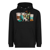 Black beagle dog coffee cups Heavyweight Hoodie - texasbilliewilder
