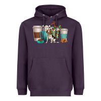 Plum beagle dog coffee cups Heavyweight Hoodie - texasbilliewilder