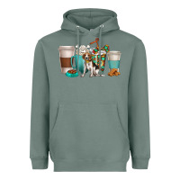Sage beagle dog coffee cups Heavyweight Hoodie - texasbilliewilder