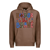 Chestnut honor the brave Premium Hoodie - Artiststas