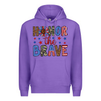 Purple honor the brave Premium Hoodie - Artiststas
