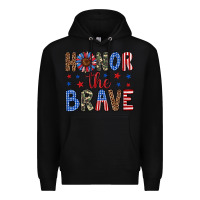 Black honor the brave Premium Hoodie - Artiststas