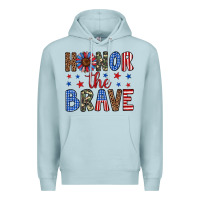 Blue Mist honor the brave Premium Hoodie - Artiststas