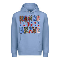 Colony Blue honor the brave Premium Hoodie - Artiststas