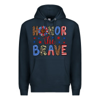 Navy honor the brave Premium Hoodie - Artiststas