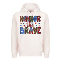 Pale Pink honor the brave Premium Hoodie - Artiststas