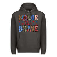 Smoke honor the brave Premium Hoodie - Artiststas