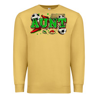 Antique Gold aunt soccer Premium Sweatshirt - Zillion Design Studio