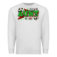 Oatmeal Heather aunt soccer Premium Sweatshirt - Zillion Design Studio