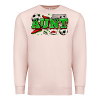 Pale Pink aunt soccer Premium Sweatshirt - Zillion Design Studio