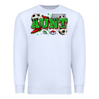 White aunt soccer Premium Sweatshirt - Zillion Design Studio