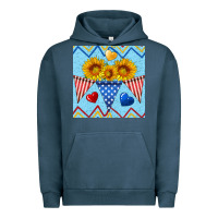 Pigment Midnight Navy patriotic celebration Urban Hoodie - BundleAndBundleShop