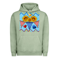 Pigment Oil Green patriotic celebration Urban Hoodie - BundleAndBundleShop